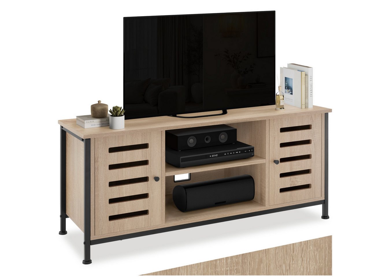tectake Lowboard TV-Board, Industrial Style von tectake