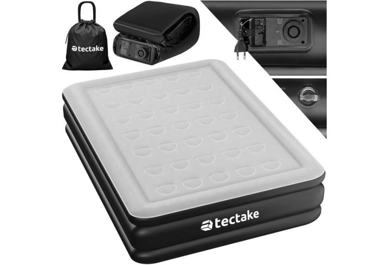 tectake Luftbett Aufblasbare Matratze, (für 1 oder 2 Personen, Komplettset), Aufblasbare Matratze AirDreams mit Elektropumpe von tectake