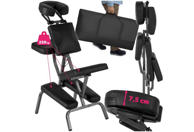 tectake Massagesessel Massagestuhl, klappbar von tectake