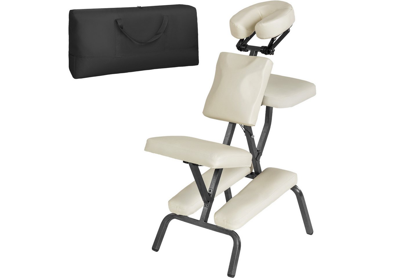 tectake Massagesessel Massagestuhl aus Kunstleder von tectake