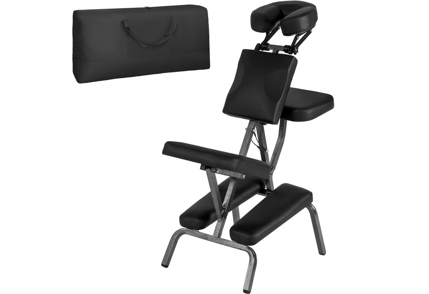 tectake Massagesessel Massagestuhl aus Kunstleder von tectake