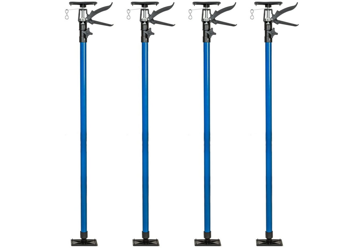 tectake Montageklemme 4er-Set Teleskopstützen, B: 7,00 cm, L: 18,00 cm, stufenlos höhenverstellbar tectake Montageklemme 4er-Set Teleskopstützen, B: 7,00 cm, L: 18,00 cm, stufenlos höhenverstellbar von tectake