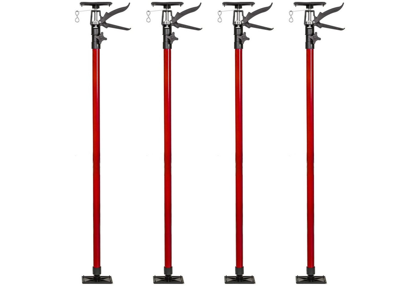 tectake Montageklemme 4er-Set Teleskopstützen, B: 7,00 cm, L: 18,00 cm, stufenlos höhenverstellbar tectake Montageklemme 4er-Set Teleskopstützen, B: 7,00 cm, L: 18,00 cm, stufenlos höhenverstellbar von tectake