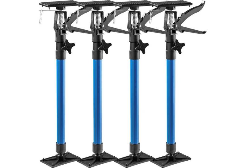 tectake Montagewerkzeug 4er-Set Türspanner, B: 8,00 cm, L: 20,00 cm, stufenlos höhenverstellbar von tectake