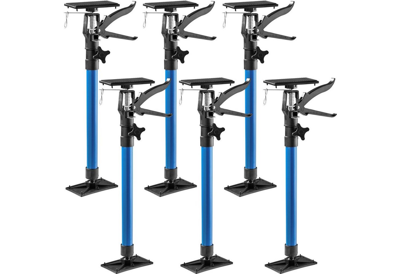 tectake Montagewerkzeug 6er-Set Türspanner, B: 8,00 cm, L: 20,00 cm, stufenlos höhenverstellbar tectake Montagewerkzeug 6er-Set Türspanner, B: 8,00 cm, L: 20,00 cm, stufenlos höhenverstellbar von tectake