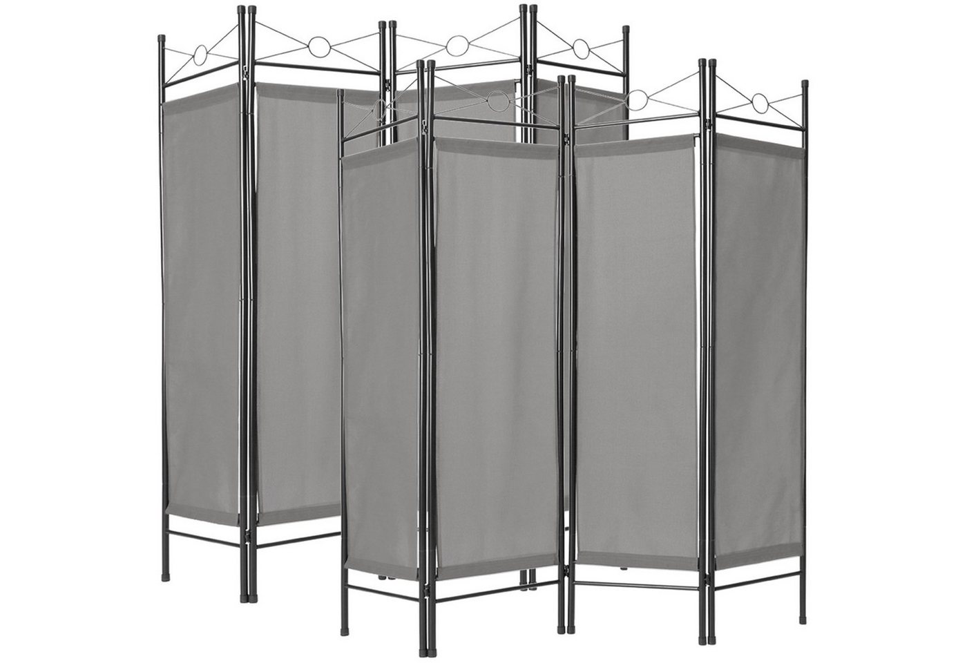tectake Paravent 2er-Set Raumteiler, 4-teiliger Blickschutz tectake Paravent 2er-Set Raumteiler, 4-teiliger Blickschutz von tectake
