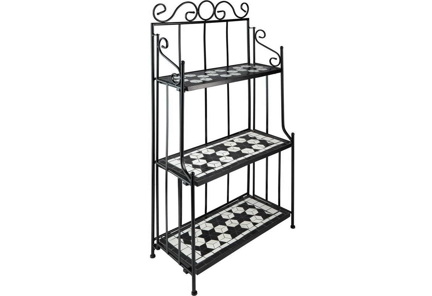 tectake Pflanztisch Metallregal (1-St., 1 tlg), Robuste Konstruktion von tectake