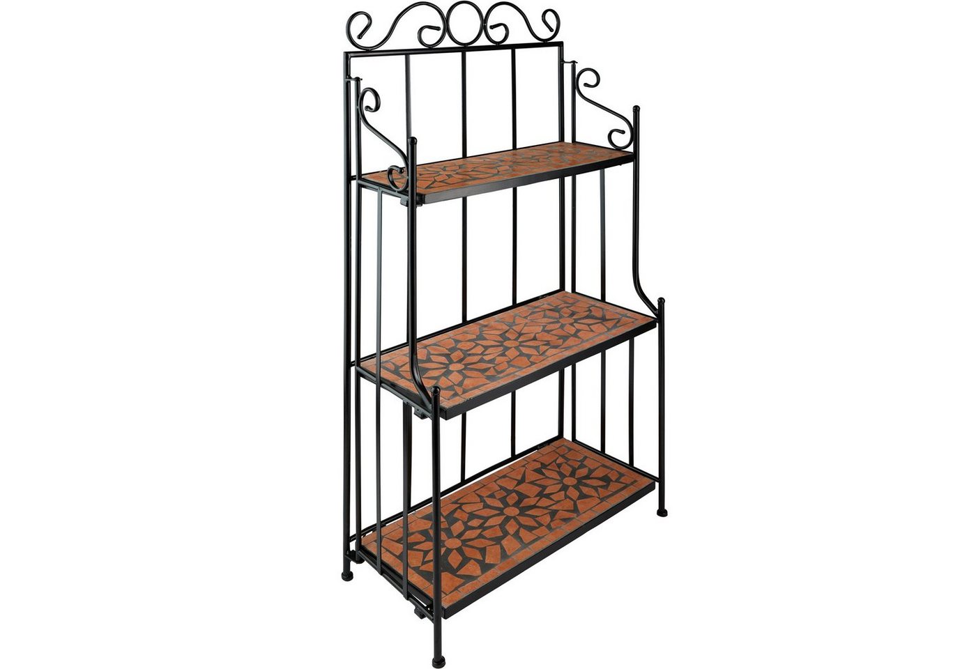 tectake Pflanztisch Metallregal (1-St., 1 tlg), Robuste Konstruktion von tectake