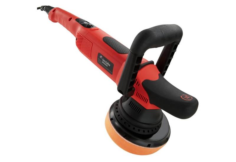 tectake Poliermaschine 16-teiliges Exzenter Poliermaschinen-Set, Ø 15,00 mm, (17 tlg), 810 W von tectake