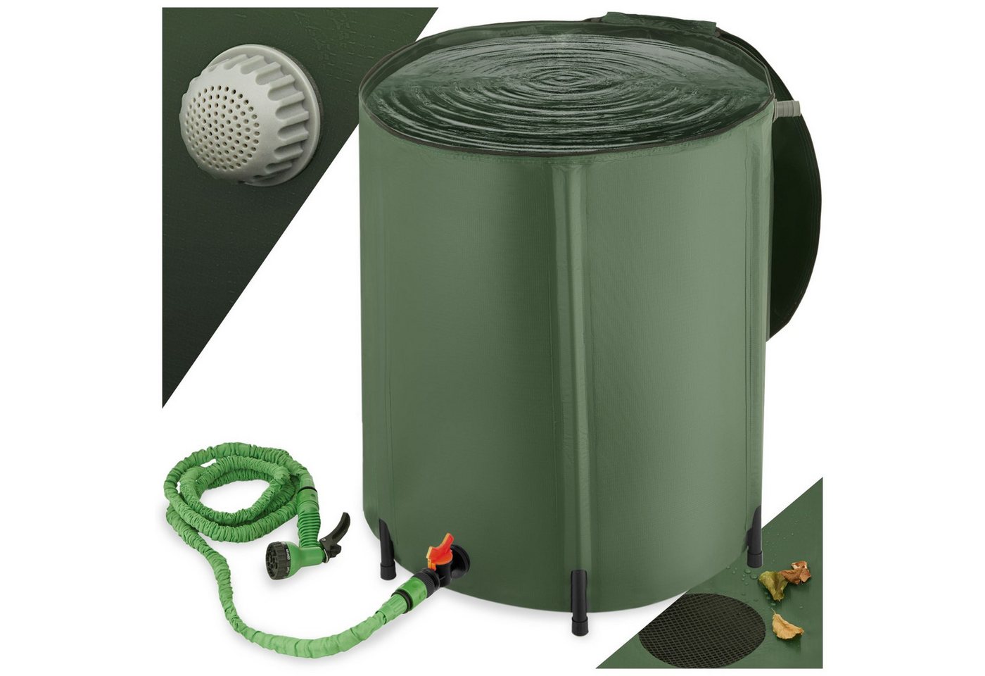 tectake Regentonne, 200 l, mit Hahn und Überlaufschutz tectake Regentonne, 200 l, mit Hahn und Überlaufschutz von tectake