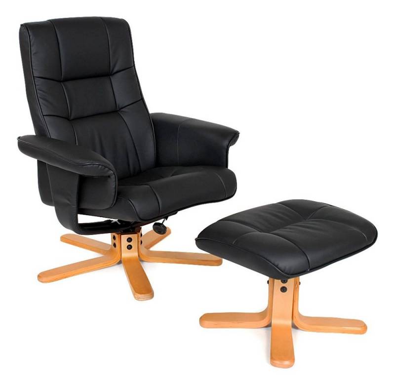 tectake Relaxsessel Fernsehsessel, mit Hocker von tectake