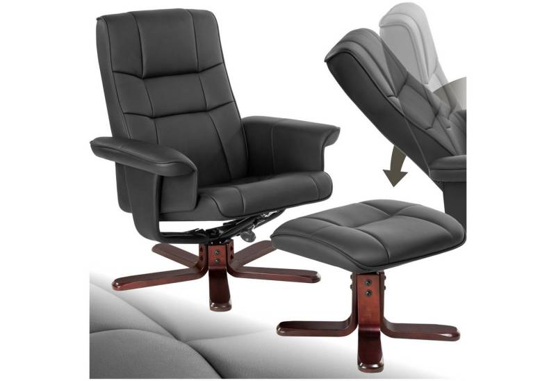 tectake Relaxsessel Fernsehsessel, mit Hocker von tectake