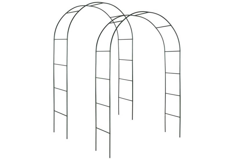 tectake Rosenbogen 2er-Set Rosenbogen, aus Stahl von tectake
