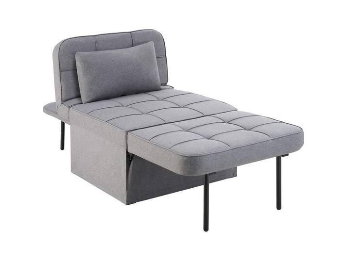 tectake SCHLAFHOCKER, Grau, 74x79x170 cm, Wohnzimmer, Sessel, Schlafsessel tectake SCHLAFHOCKER, Grau, 74x79x170 cm, Wohnzimmer, Sessel, Schlafsessel von tectake