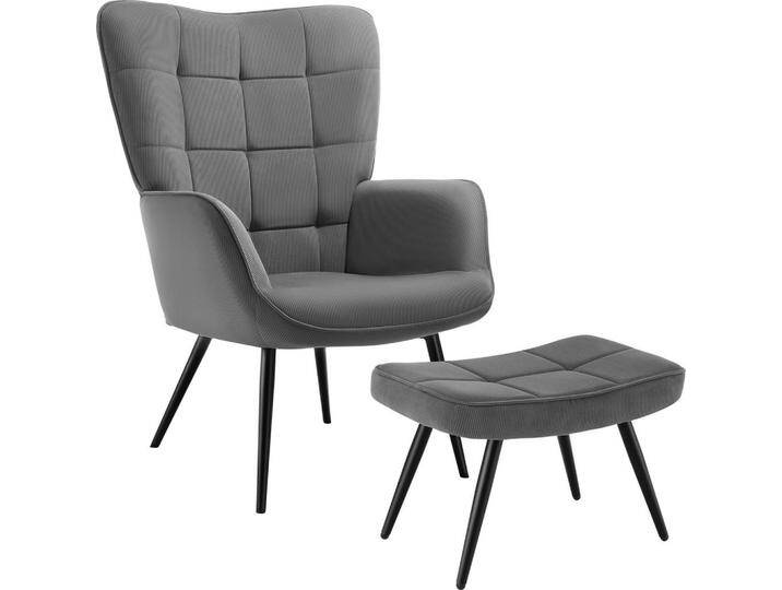 tectake SESSEL, Anthrazit, Schwarz, Kunststoff, 72x100.5x76 cm, Wohnzimmer, Sessel von tectake