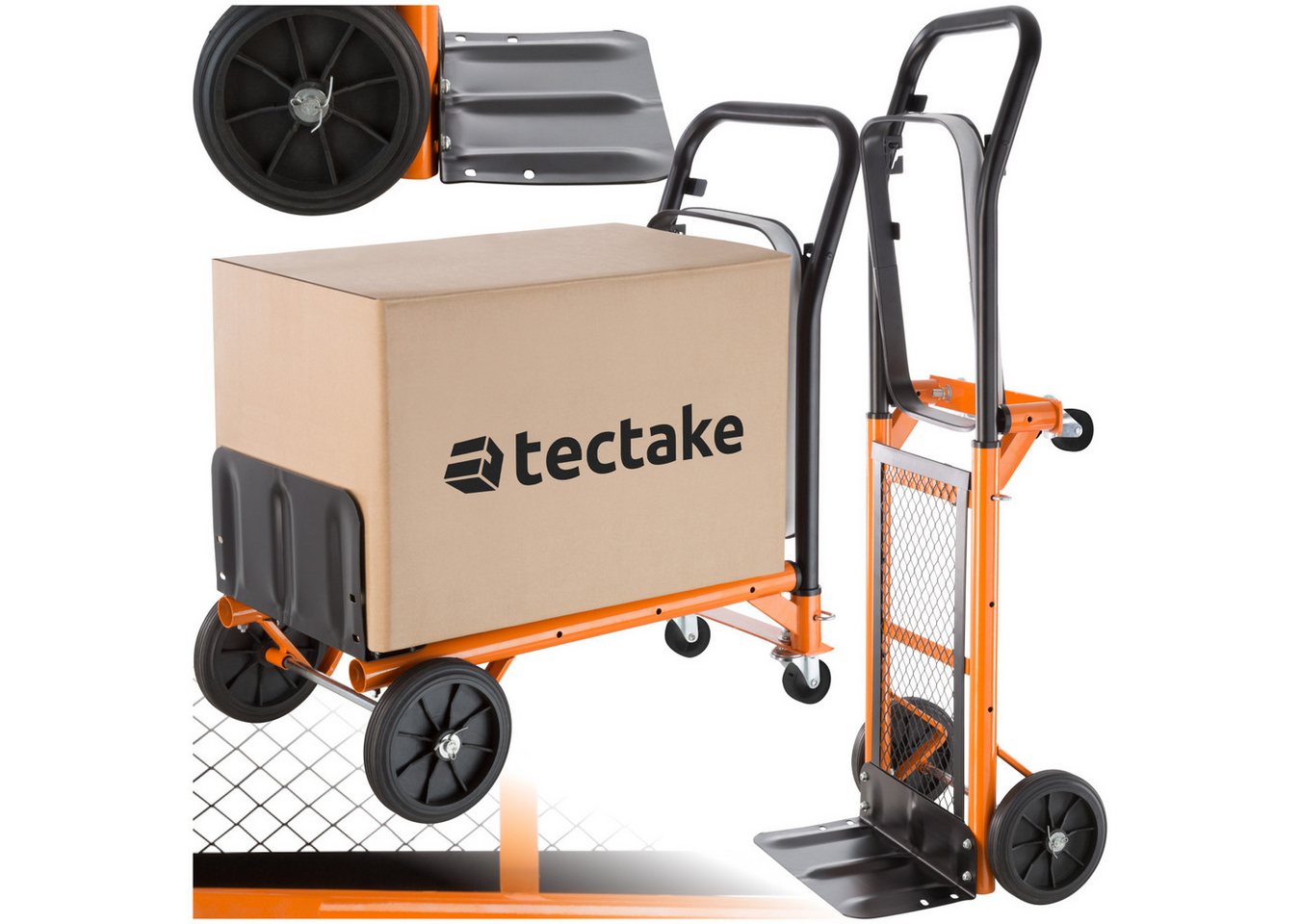 tectake Sackkarre Universal Rollwagen belastbar bis 80 kg, Griff in drei Stufen höhenverstellbar (78,5 cm bis 100 cm) tectake Sackkarre Universal Rollwagen belastbar bis 80 kg, Griff in drei Stufen höhenverstellbar (78,5 cm bis 100 cm) von tectake