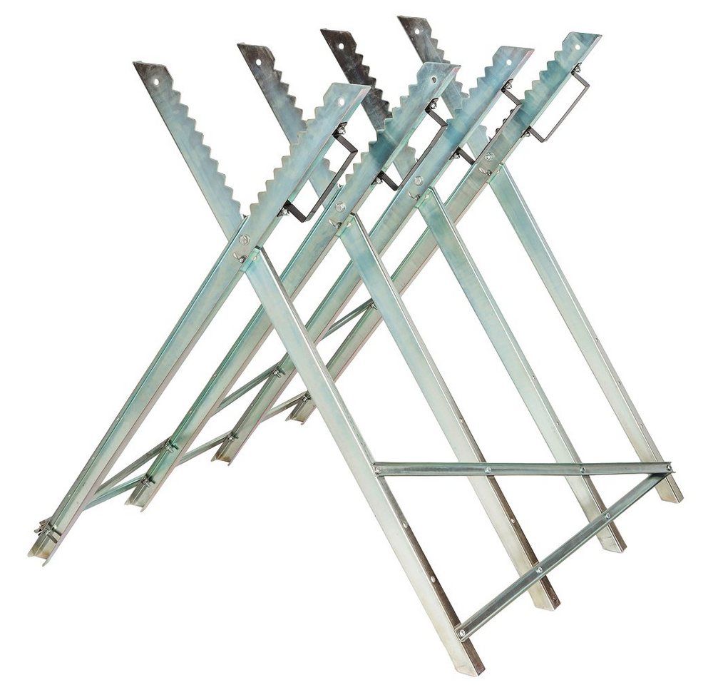 tectake Klappbock Holzsägebock klappbar 4 Stammhalter, einstellbar tectake Klappbock Holzsägebock klappbar 4 Stammhalter, einstellbar von tectake