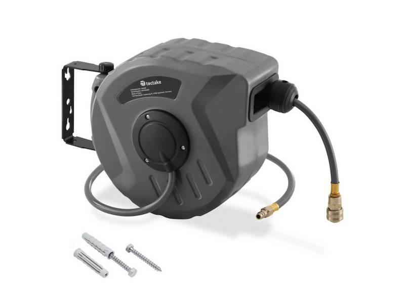 tectake Schlauch Druckluftschlauch mit Trommel, mit ¼ Zoll Schnellkupplung tectake Schlauch Druckluftschlauch mit Trommel, mit ¼ Zoll Schnellkupplung von tectake