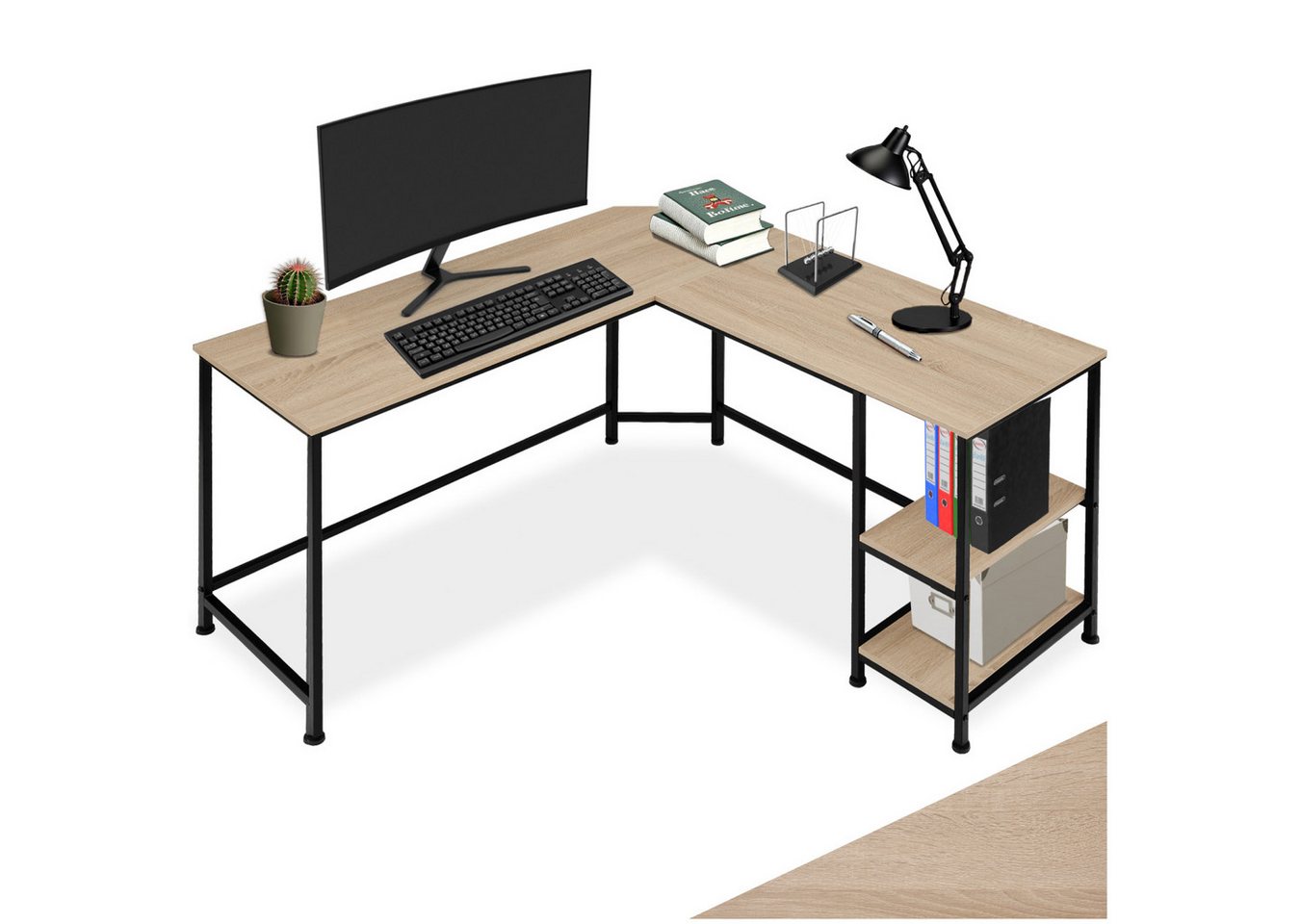 tectake Schreibtisch Computertisch Hamilton 138x138x75,5cm, Industrial Style tectake Schreibtisch Computertisch Hamilton 138x138x75,5cm, Industrial Style von tectake