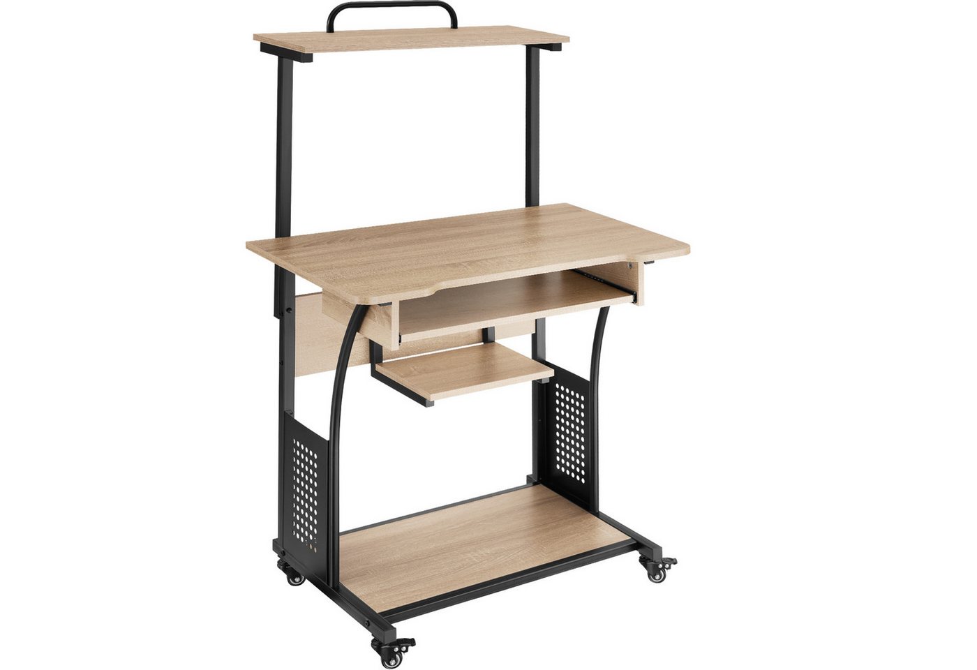 tectake Schreibtisch Fife (1-St., 1 tlg), Funktionaler Schreibtisch im kontrastreichen Industrial Style von tectake