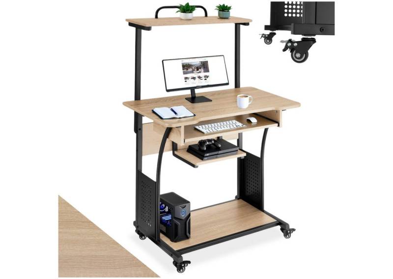 tectake Schreibtisch Fife (1-St., 1 tlg), Funktionaler Schreibtisch im kontrastreichen Industrial Style von tectake