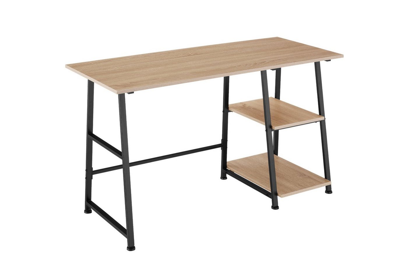 tectake Schreibtisch Paisley (1-St., 1 tlg), Rustikaler Schreibtisch im schnörkellosen Industrial Style von tectake