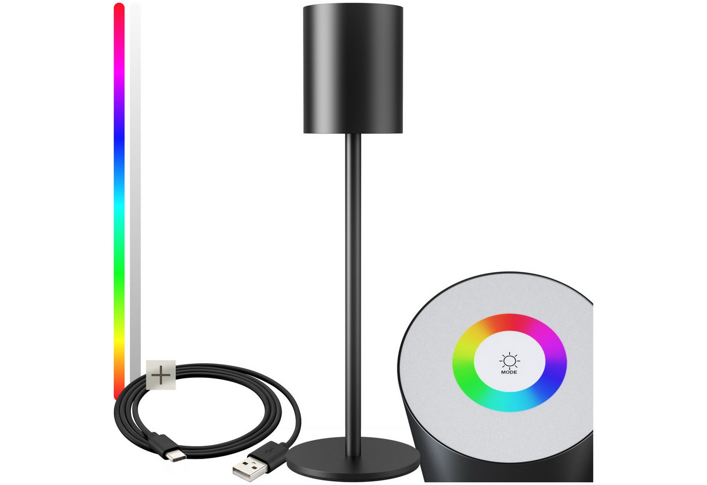 tectake Schreibtischlampe Akku-Tischlampe, Dimmbar, Warmweiß, Dimmbare Retro-Tischlampe mit gemütlichem, warmweißem Licht tectake Schreibtischlampe Akku-Tischlampe, Dimmbar, Warmweiß, Dimmbare Retro-Tischlampe mit gemütlichem, warmweißem Licht von tectake
