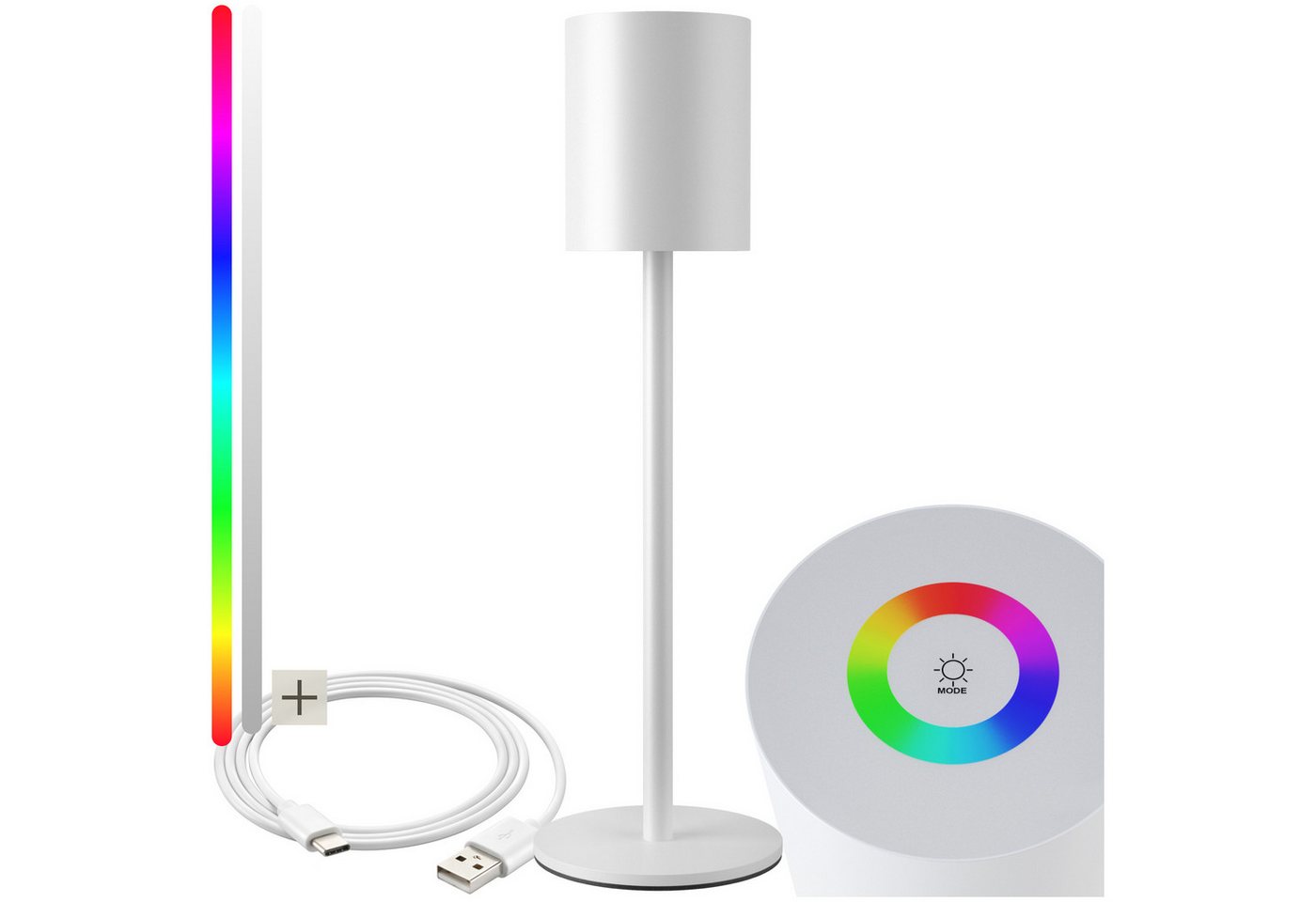 tectake Schreibtischlampe Akku-Tischlampe, Warmweiß, Dimmbare Retro-Tischlampe mit gemütlichem, warmweißem Licht tectake Schreibtischlampe Akku-Tischlampe, Warmweiß, Dimmbare Retro-Tischlampe mit gemütlichem, warmweißem Licht von tectake