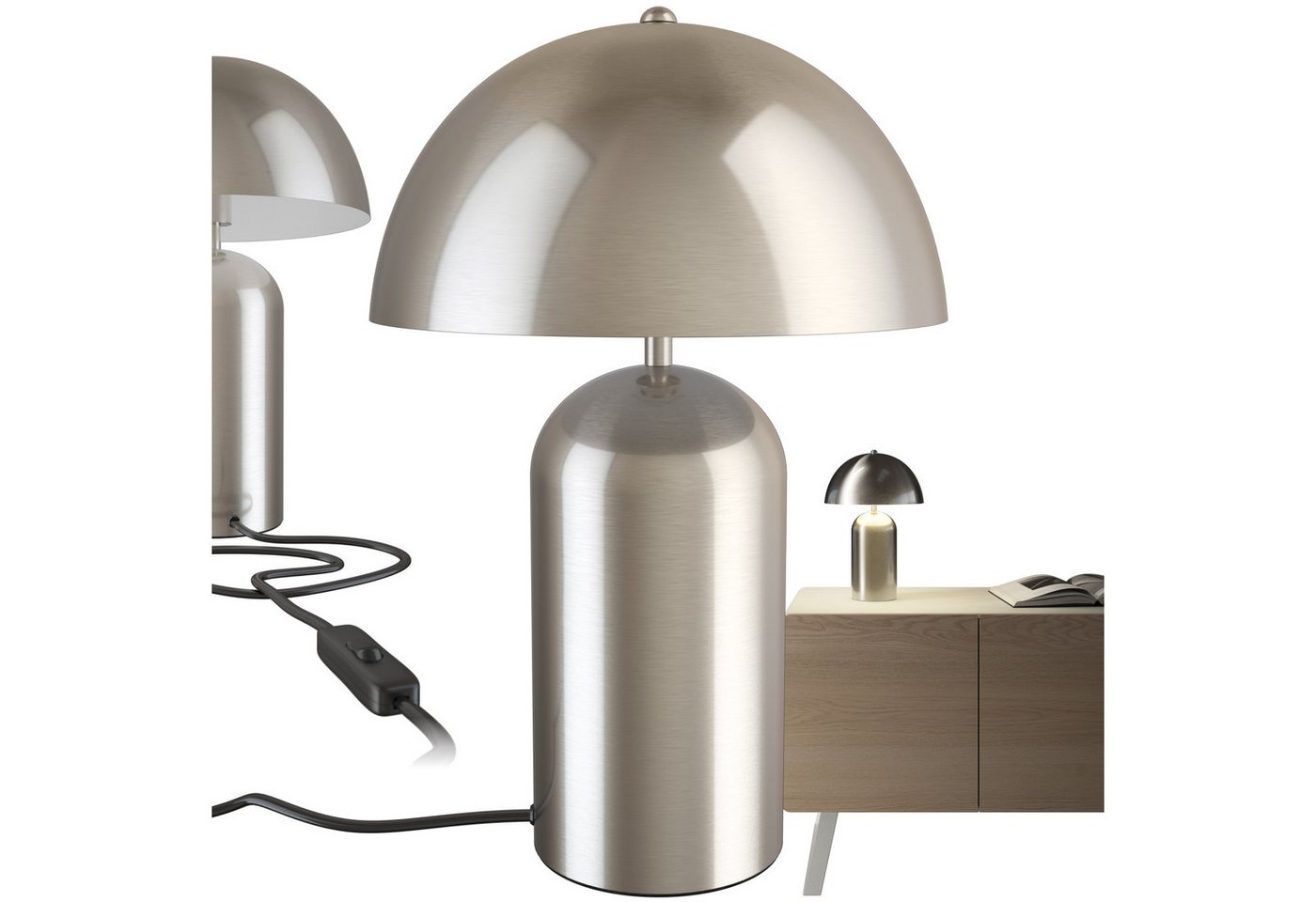 tectake Schreibtischlampe Retro-Tischlampe, Kleine Retro-Tischleuchte im angesagten 70er-Jahre Pilzdesign tectake Schreibtischlampe Retro-Tischlampe, Kleine Retro-Tischleuchte im angesagten 70er-Jahre Pilzdesign von tectake