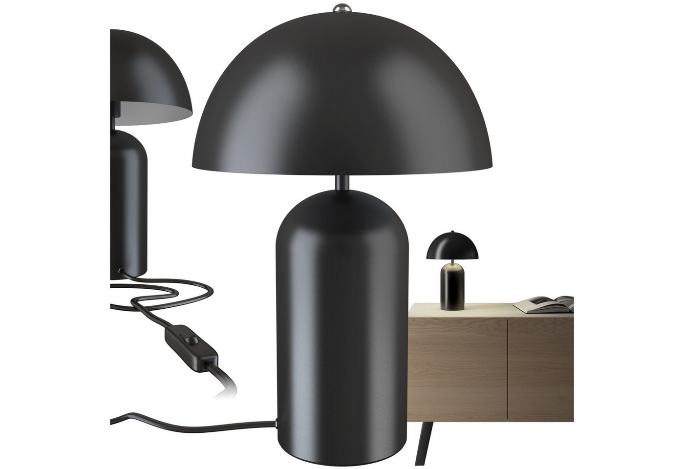 tectake Schreibtischlampe Retro-Tischlampe, Kleine Retro-Tischleuchte im angesagten 70er-Jahre Pilzdesign tectake Schreibtischlampe Retro-Tischlampe, Kleine Retro-Tischleuchte im angesagten 70er-Jahre Pilzdesign von tectake