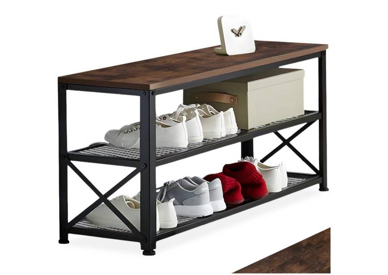 tectake Schuhregal Blackpool, Set 1-tlg., Industrial Style von tectake