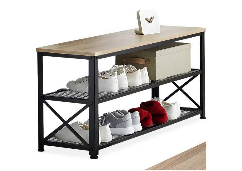 tectake Schuhregal Blackpool, Set 1-tlg., Industrial Style von tectake