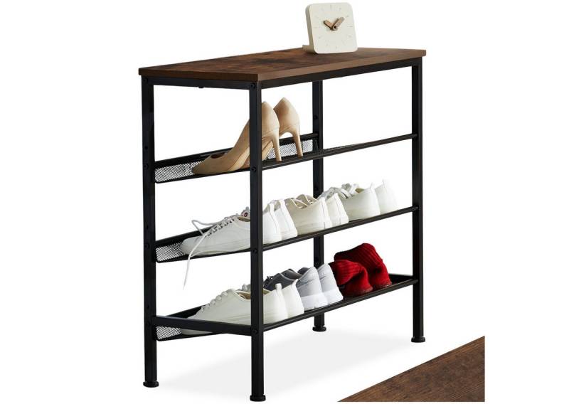 tectake Schuhregal Wolverhampton, Set 1-tlg., Industrial Style von tectake