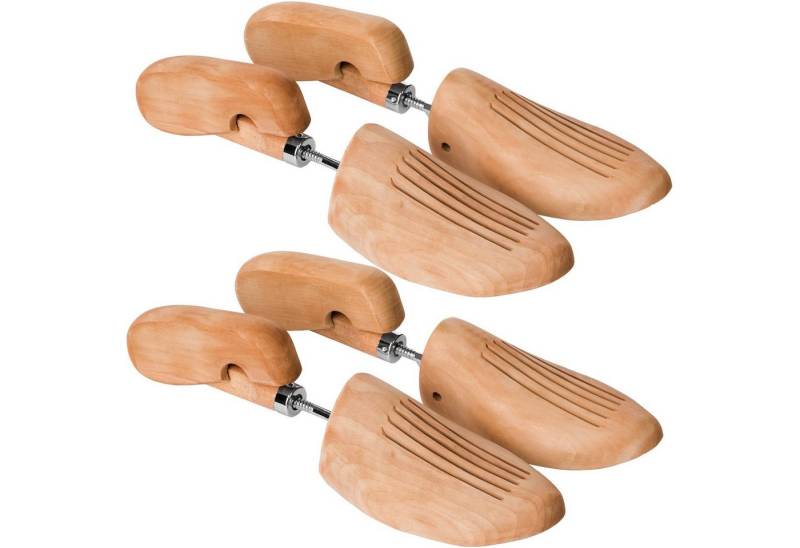 tectake Schuhspanner 2 Paar Schuhspanner, aus Lotusholz von tectake