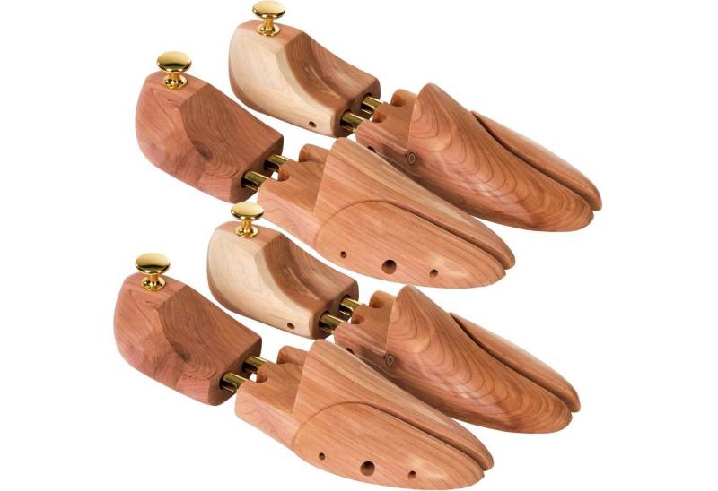tectake Schuhspanner 2 Paar Schuhspanner, aus Zedernholz von tectake