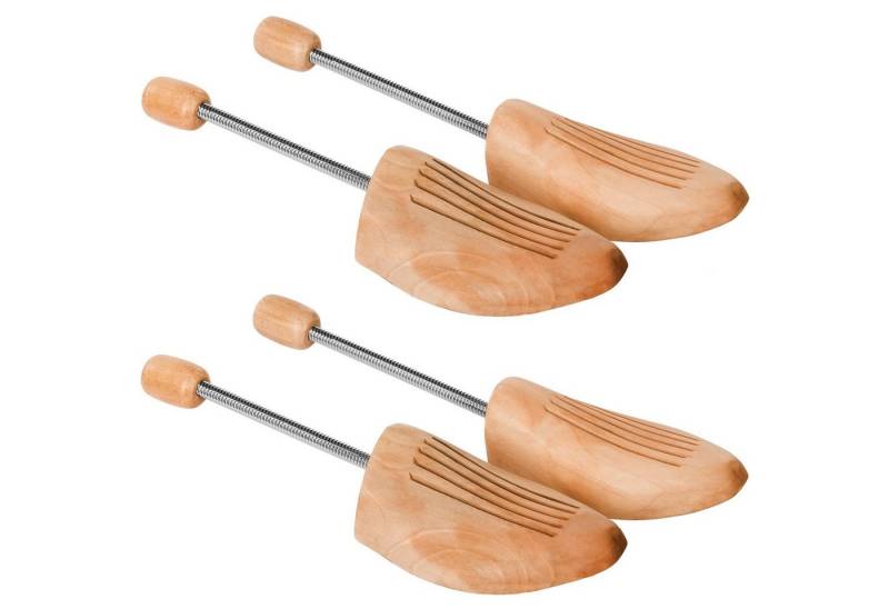 tectake Schuhspanner 2 Paar Spiral-Schuhspanner, aus Lotusholz von tectake