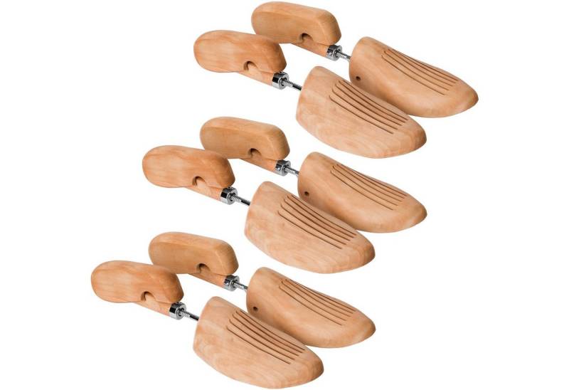 tectake Schuhspanner 3 Paar Schraubspanner, aus Lotusholz tectake Schuhspanner 3 Paar Schraubspanner, aus Lotusholz von tectake