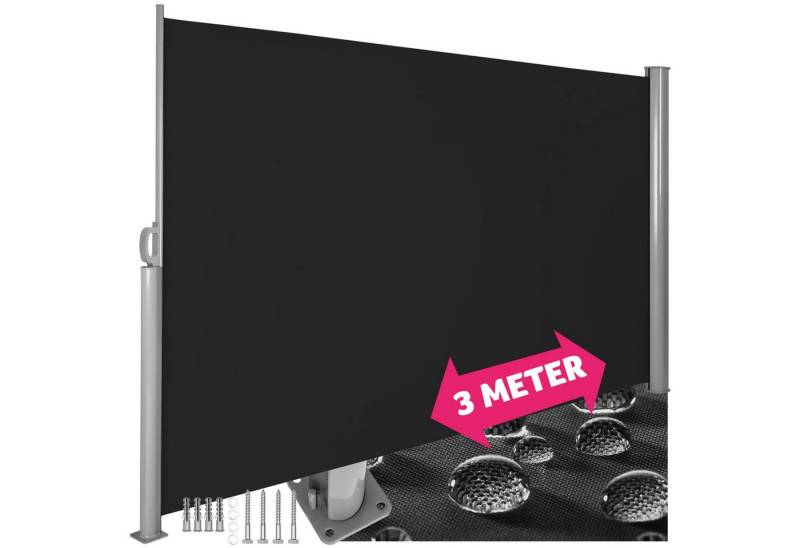 tectake Seitenarmmarkise Seitenmarkise aus Aluminium von tectake