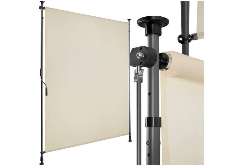 tectake Seitenarmmarkise Klemmmarkise Taija mit Handkurbel, UV-beständig und wasserabweisend rutschfest und bodenschonend tectake Seitenarmmarkise Klemmmarkise Taija mit Handkurbel, UV-beständig und wasserabweisend rutschfest und bodenschonend von tectake