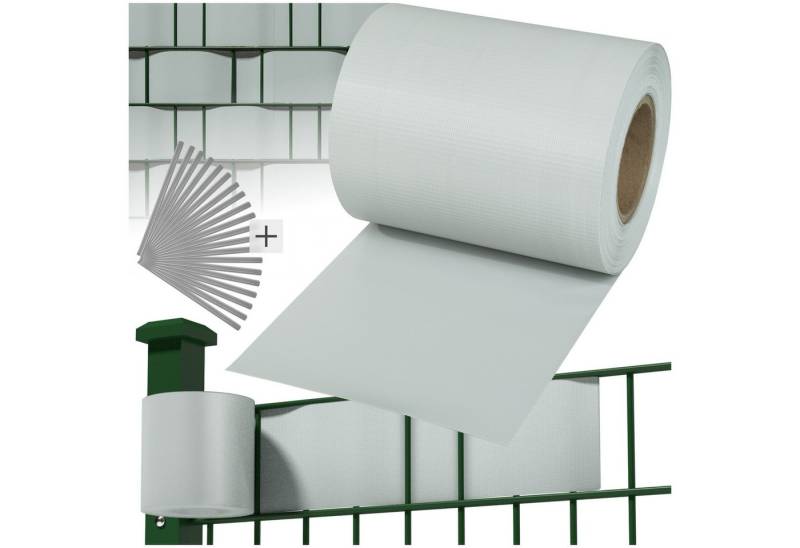 tectake Sichtschutzzug Sichtschutzstreifen, Einzelstab- und Doppelstabmatten-Zäune, für Einzelstab- und Doppelstabmatten-Zäune von tectake