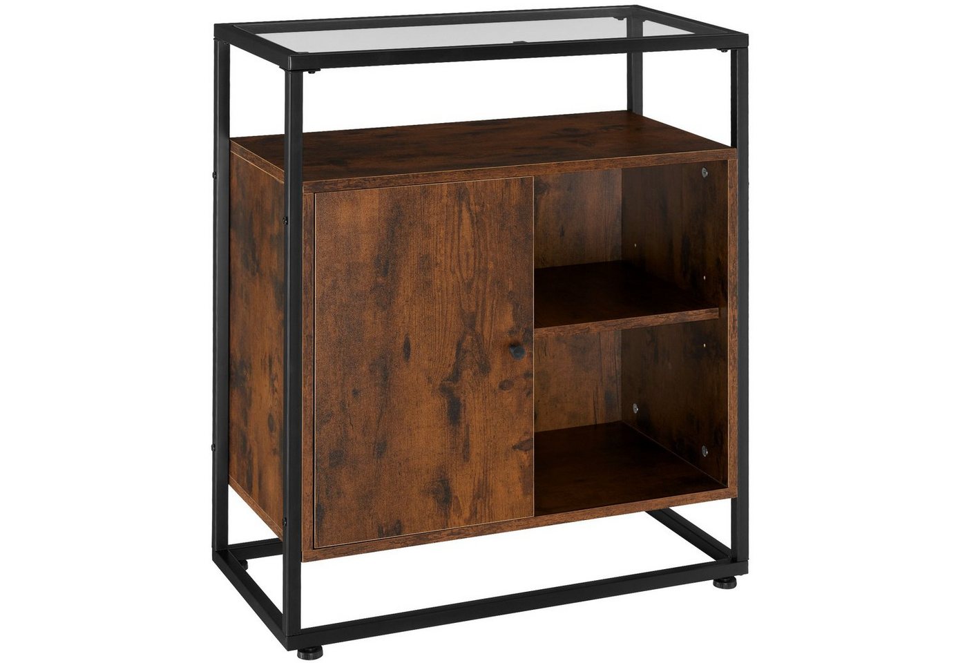 tectake Sideboard Kommode (Kommode, Montagematerial, Montageanleitung), Industrial Style von tectake