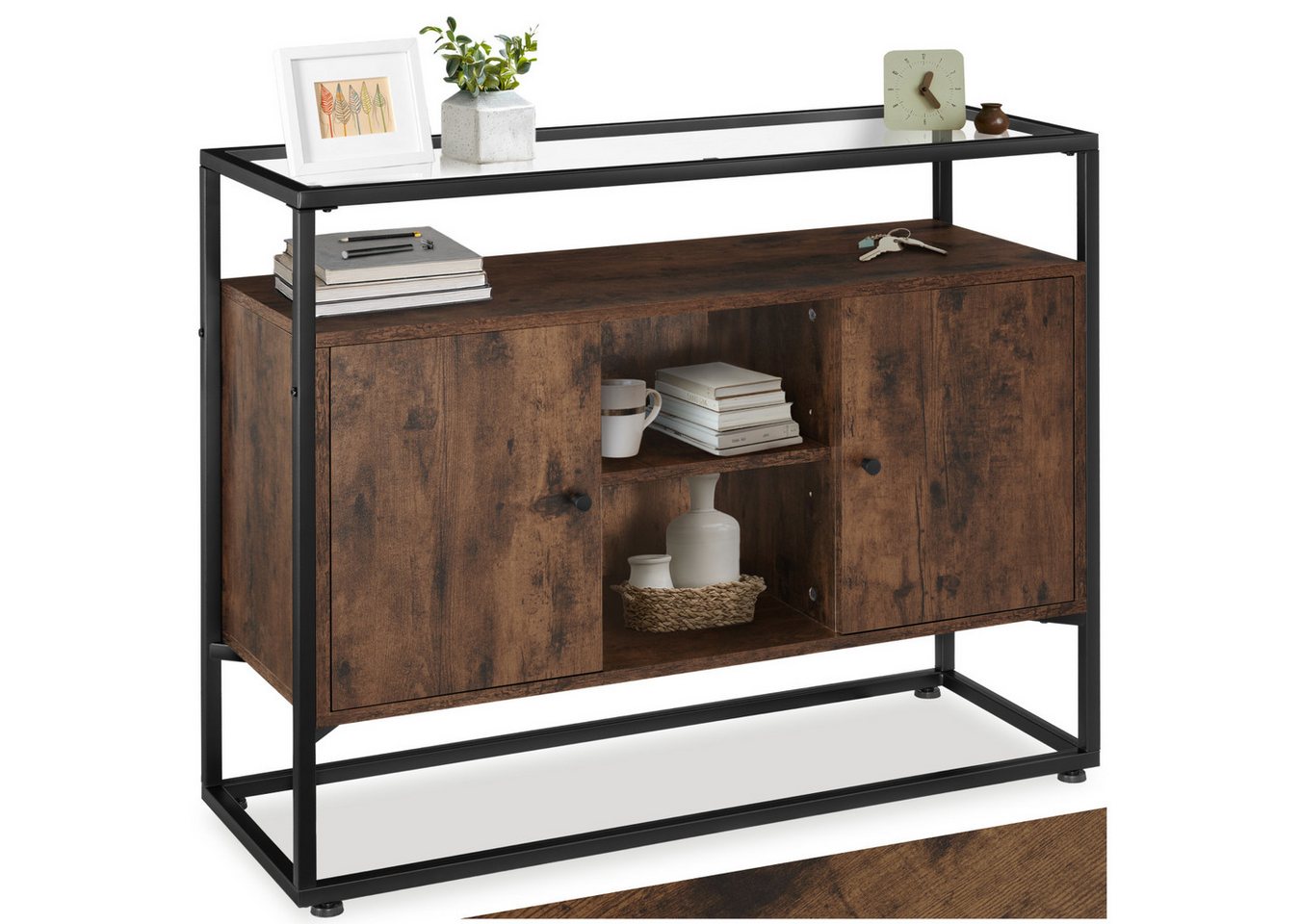 tectake Sideboard Kommode Oldham 100x38x80,5cm, Industrial Style tectake Sideboard Kommode Oldham 100x38x80,5cm, Industrial Style von tectake