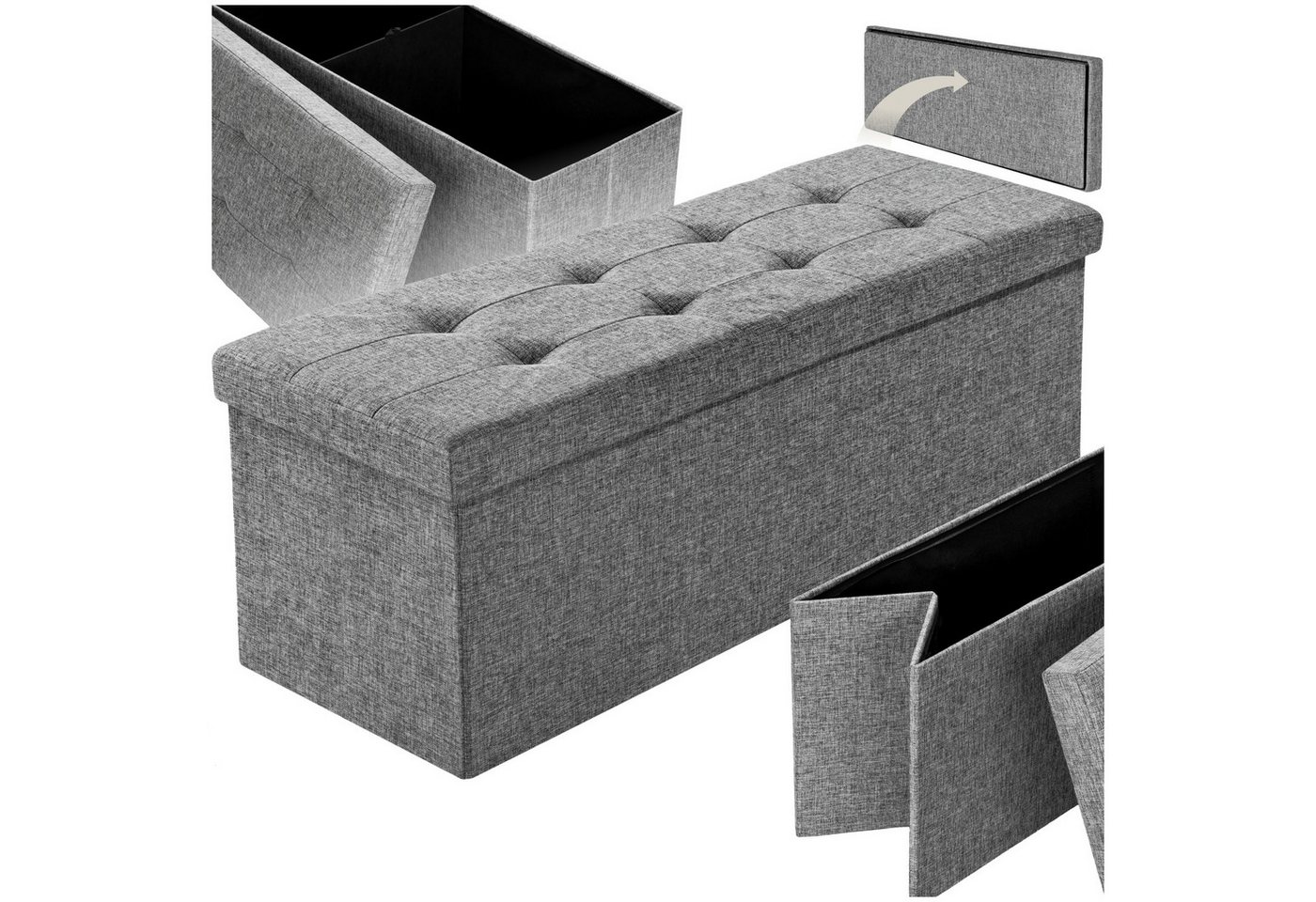tectake Sitzhocker, faltbar von tectake