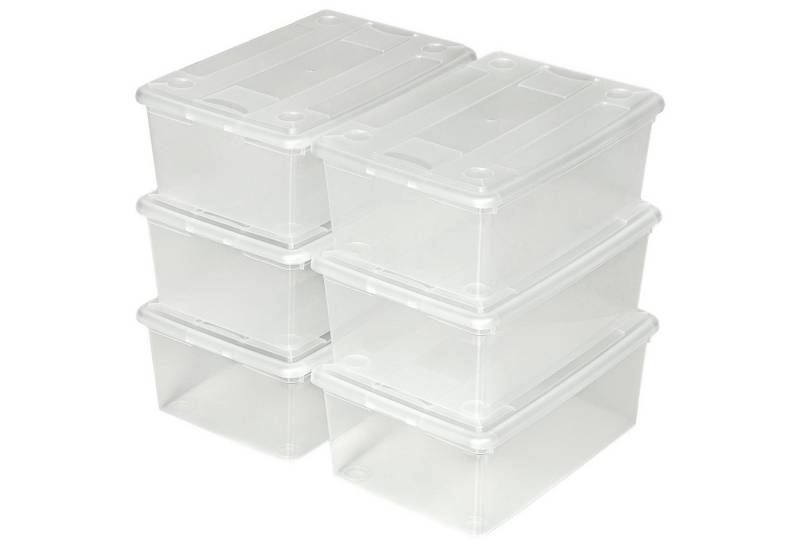 tectake Stapelbox 24er-Set Schuhbox (Volumen: 6,4 L) tectake Stapelbox 24er-Set Schuhbox (Volumen: 6,4 L) von tectake