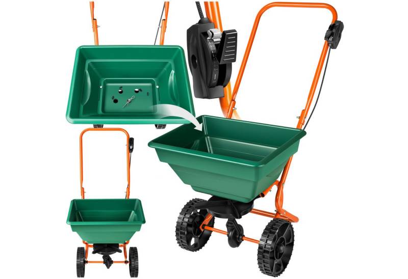 tectake Streuwagen Handstreuer, 25 l Füllmenge, 25 l von tectake