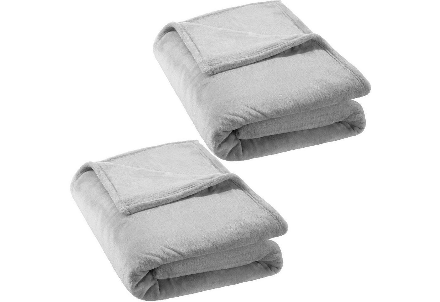 tectake Tagesdecke 2er Set Kuscheldecke, 220 x 240 cm von tectake
