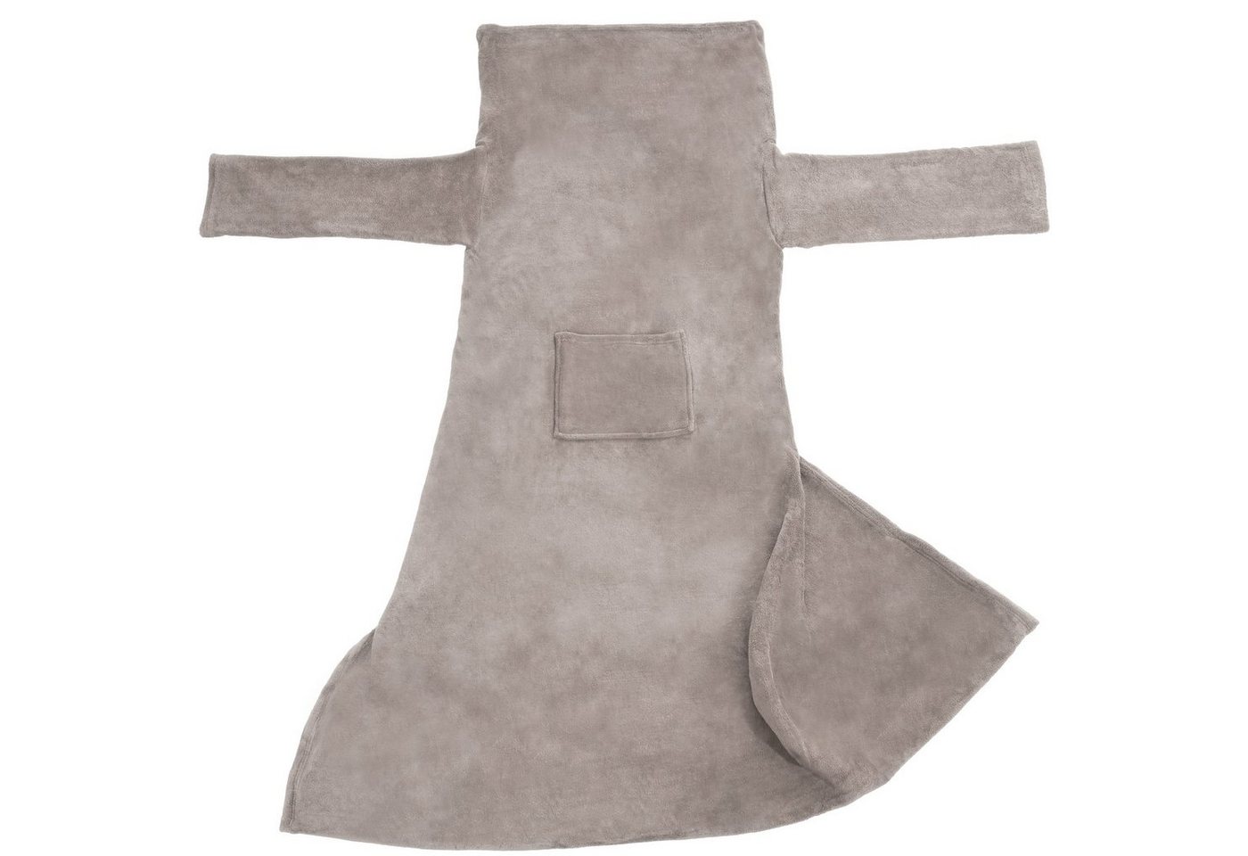 tectake Tagesdecke 2er Set Kuscheldecke mit Ärmeln, 170 x 200 cm von tectake