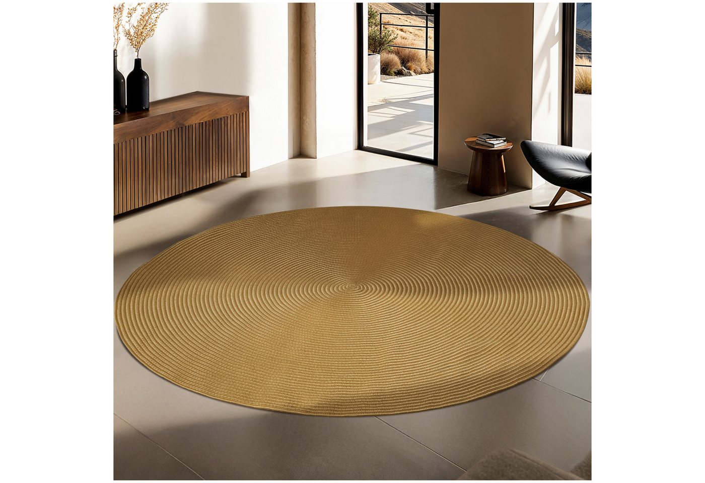 tectake Teppich Geflochtener Teppich, rund, Höhe: 0,50 mm, Ø 160 cm tectake Teppich Geflochtener Teppich, rund, Höhe: 0,50 mm, Ø 160 cm von tectake