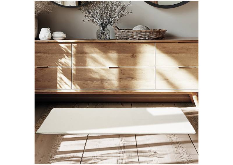 tectake Teppich Kurzflorteppich Soft Zone verschiedene Größen und Farben, Rechteck, Höhe: 1.5 mm, strapazierfähig, pflegeleicht, waschbar von tectake