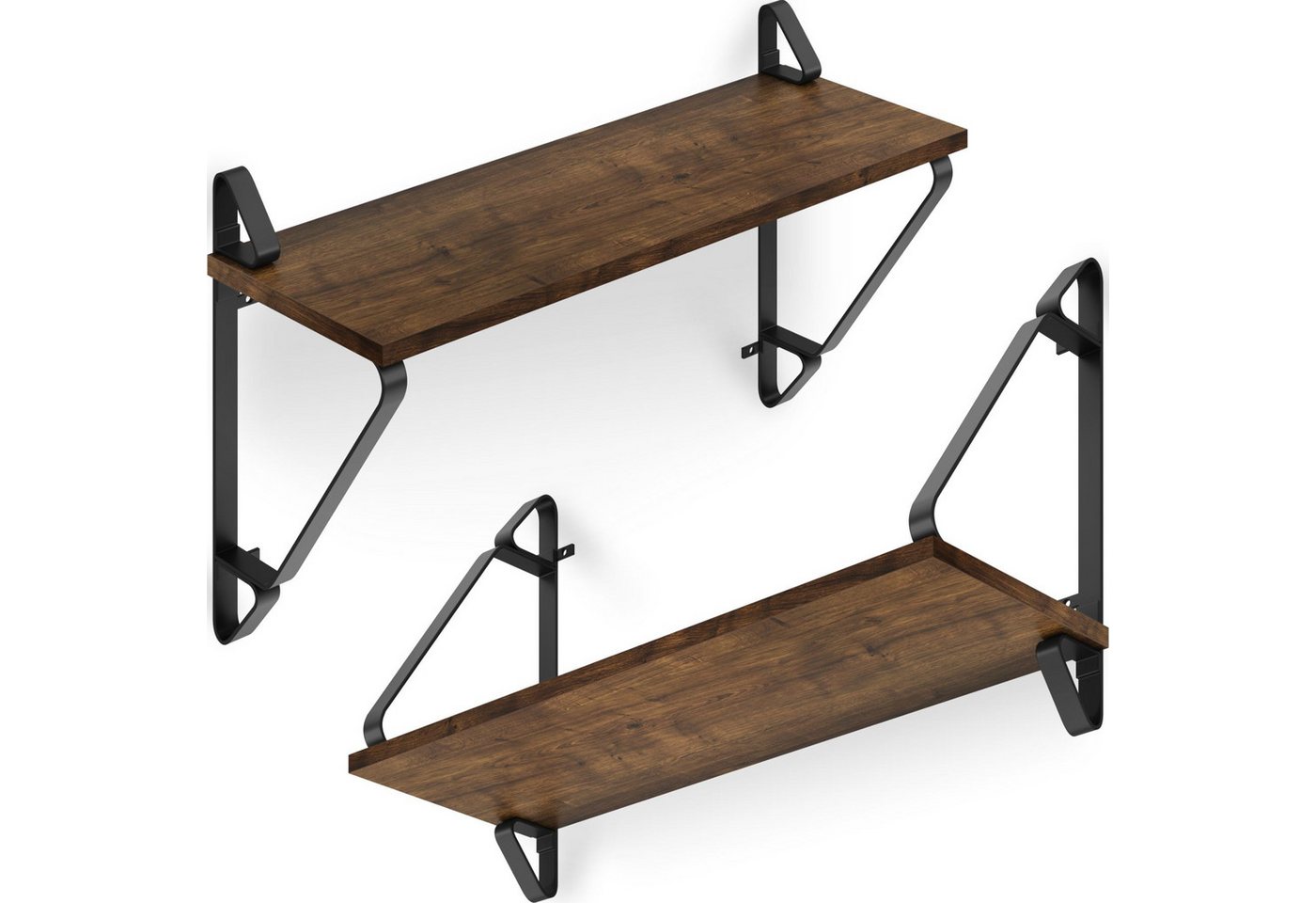 tectake Wandregal 2er Set Wandregal, Set 2-tlg., Industrial Style tectake Wandregal 2er Set Wandregal, Set 2-tlg., Industrial Style von tectake